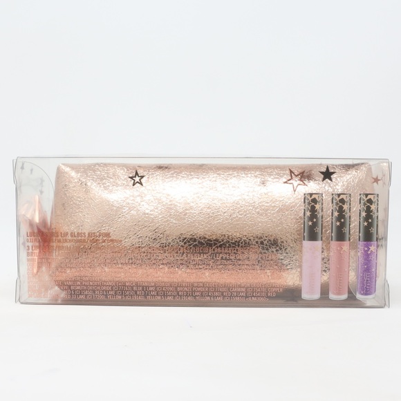 MAC Lucky Stars Lip Gloss Kit Pink Gold Bag - Picture 7 of 7